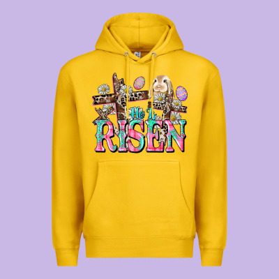 He Is Risen Easter Day Premium Hoodie Designed By Cowgirlartshop