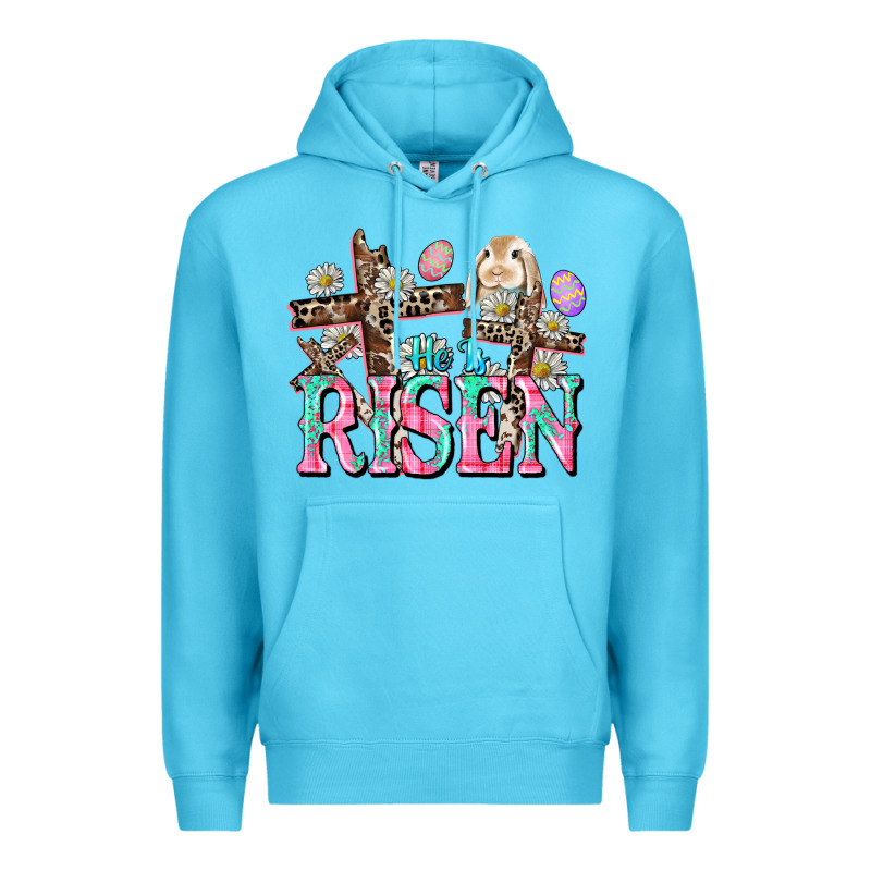 He Is Risen Easter Day Premium Hoodie by CowGirlArtShop | Teevron