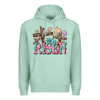 Seafoam He is risen Easter Day Premium Hoodie - CowGirlArtShop