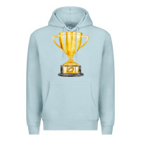 Blue Mist throphy cup Premium Hoodie - FaDigitalArtStudio