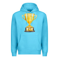 Ocean Blue throphy cup Premium Hoodie - FaDigitalArtStudio