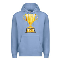 Colony Blue throphy cup Premium Hoodie - FaDigitalArtStudio