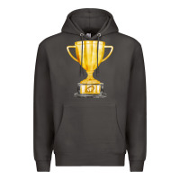 Smoke throphy cup Premium Hoodie - FaDigitalArtStudio