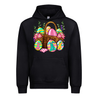 Black Easter eggs with basket Easter Day Urban Hoodie - Neo Western