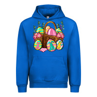 Cobalt Easter eggs with basket Easter Day Urban Hoodie - Neo Western