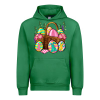 Emerald Easter eggs with basket Easter Day Urban Hoodie - Neo Western