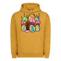 Pigment Peanut Butter Easter eggs with basket Easter Day Urban Hoodie - Neo Western