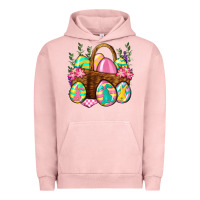 Pigment Salmon Easter eggs with basket Easter Day Urban Hoodie - Neo Western