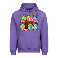 Tulip Easter eggs with basket Easter Day Urban Hoodie - Neo Western