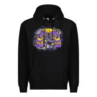 Black halloween rainbow Premium Hoodie - CowhideDigitalArt