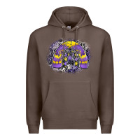Coffee halloween rainbow Premium Hoodie - CowhideDigitalArt