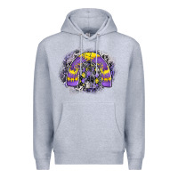 Heather Grey halloween rainbow Premium Hoodie - CowhideDigitalArt