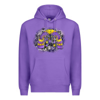 Purple halloween rainbow Premium Hoodie - CowhideDigitalArt