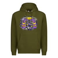 Army Green halloween rainbow Premium Hoodie - CowhideDigitalArt