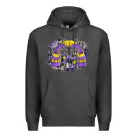 Charcoal Heather halloween rainbow Premium Hoodie - CowhideDigitalArt