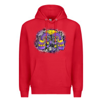 Red halloween rainbow Premium Hoodie - CowhideDigitalArt