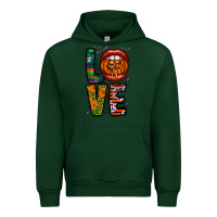 Forest Green Love Halloween Lips Urban Hoodie - CowhideDigitalArt