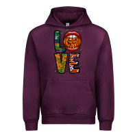 Mauve Wine Love Halloween Lips Urban Hoodie - CowhideDigitalArt