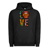 Pigment Black Love Halloween Lips Urban Hoodie - CowhideDigitalArt