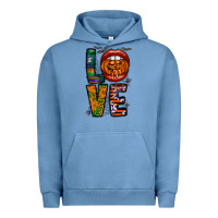 Pigment Pebble Blue Love Halloween Lips Urban Hoodie - CowhideDigitalArt