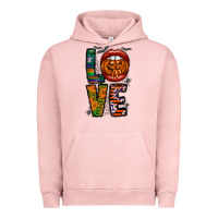 Pigment Salmon Love Halloween Lips Urban Hoodie - CowhideDigitalArt