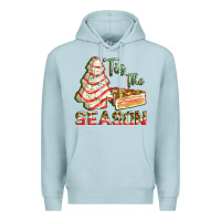 Blue Mist tis the season Premium Hoodie - FaDigitalArtStudio