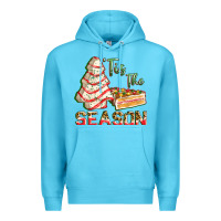 Ocean Blue tis the season Premium Hoodie - FaDigitalArtStudio