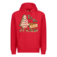 Red tis the season Premium Hoodie - FaDigitalArtStudio