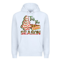 White tis the season Premium Hoodie - FaDigitalArtStudio