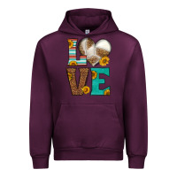 Mauve Wine western volleyball love Urban Hoodie - HRA Design Shop