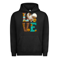 Pigment Black western volleyball love Urban Hoodie - HRA Design Shop