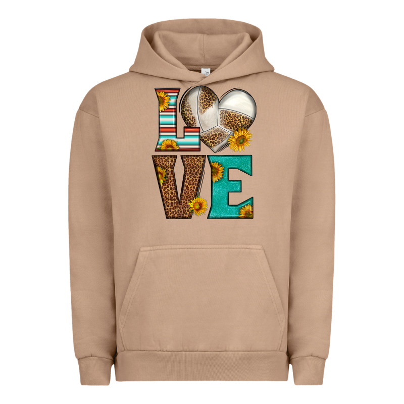 Western Volleyball Love Urban Hoodie by HRA Design Shop | Teevron