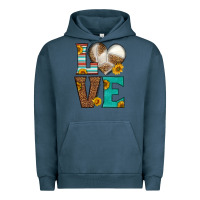 Pigment Midnight Navy western volleyball love Urban Hoodie - HRA Design Shop