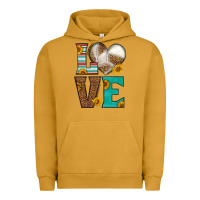 Pigment Peanut Butter western volleyball love Urban Hoodie - HRA Design Shop