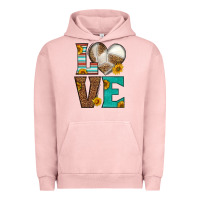 Pigment Salmon western volleyball love Urban Hoodie - HRA Design Shop