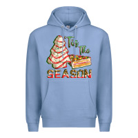 Colony Blue tis the season Premium Hoodie - FaDigitalArtStudio