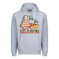 Heather Grey tis the season Premium Hoodie - FaDigitalArtStudio