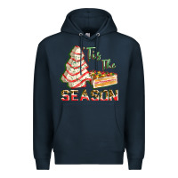 Navy tis the season Premium Hoodie - FaDigitalArtStudio