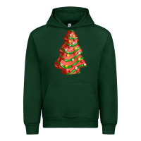 Forest Green red christmas cake fa element Urban Hoodie - FaDigitalArtStudio