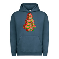 Pigment Midnight Navy red christmas cake fa element Urban Hoodie - FaDigitalArtStudio