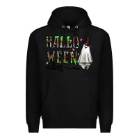 Black halloween vibes Premium Hoodie - CowhideDigitalArt