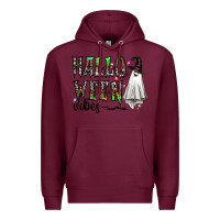 Burgundy halloween vibes Premium Hoodie - CowhideDigitalArt