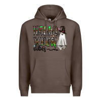 Coffee halloween vibes Premium Hoodie - CowhideDigitalArt