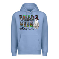 Colony Blue halloween vibes Premium Hoodie - CowhideDigitalArt