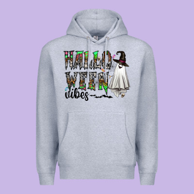 Halloween Vibes Premium Hoodie Designed By Cowhidedigitalart