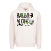 Pale Pink halloween vibes Premium Hoodie - CowhideDigitalArt