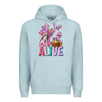 Blue Mist he is alive easter Premium Hoodie - Neo Western