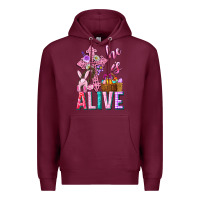 Burgundy he is alive easter Premium Hoodie - Neo Western
