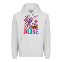 Dove Grey he is alive easter Premium Hoodie - Neo Western