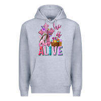 Heather Grey he is alive easter Premium Hoodie - Neo Western